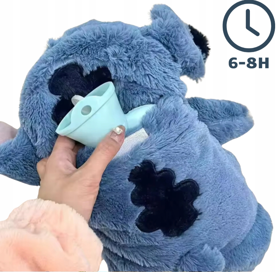 Termofor Stitch miękki przytulny pluszowy